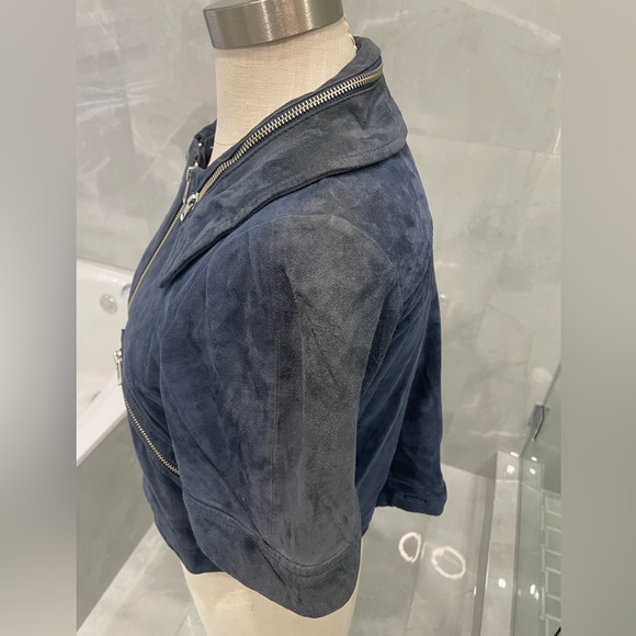 SEE BY CHLOE BLUE LEATHER JACKET - Picture 5 of 15